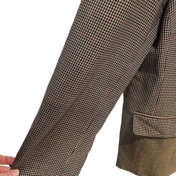 Pendleton Blazer Women's Size 16 Brown Virgin Wool Flawed - Picture 3 of 16